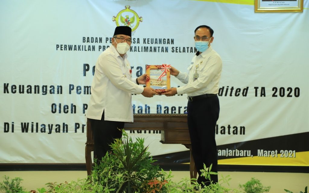 Kabupaten Hulu Sungai Utara Serahkan LKPD Unaudited TA 2020 ke BPK Perwakilan Provinsi Kalimantan Selatan