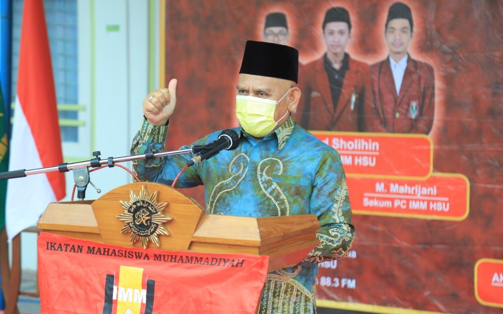 Bupati Wahid Harapkan PC IMM HSU Bersinergi dengan Pemerintah Tingkatkan Pembangunan Daerah